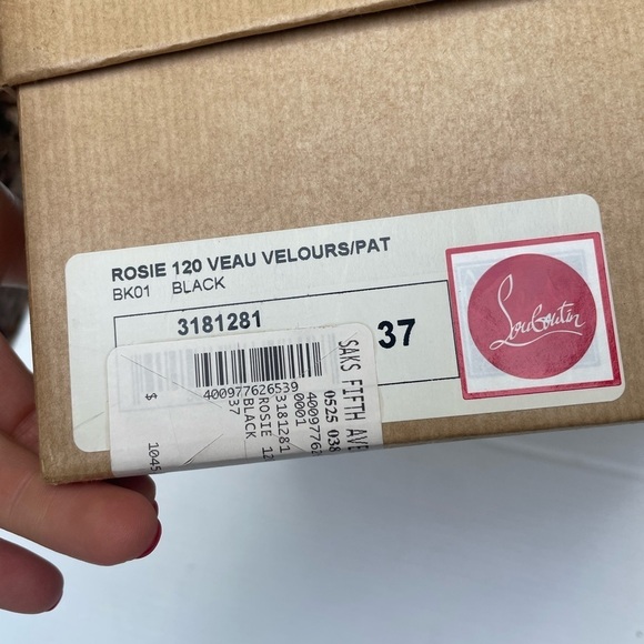 Christian Louboutin ROSIE 120 VEAU VELOURS PAT Heels - Picture 4 of 16